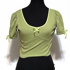 Green coloured top